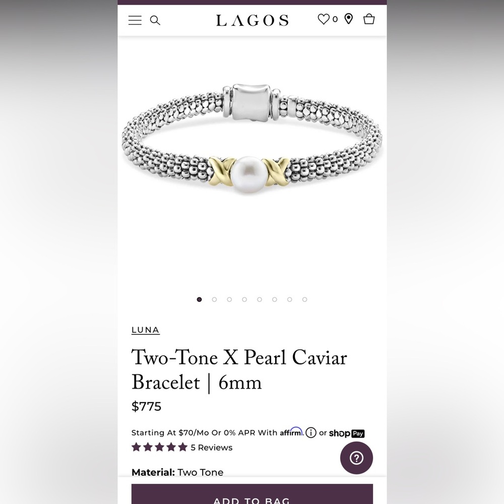 Lagos Caviar Pearl Bracelet - Picture 4 of 4